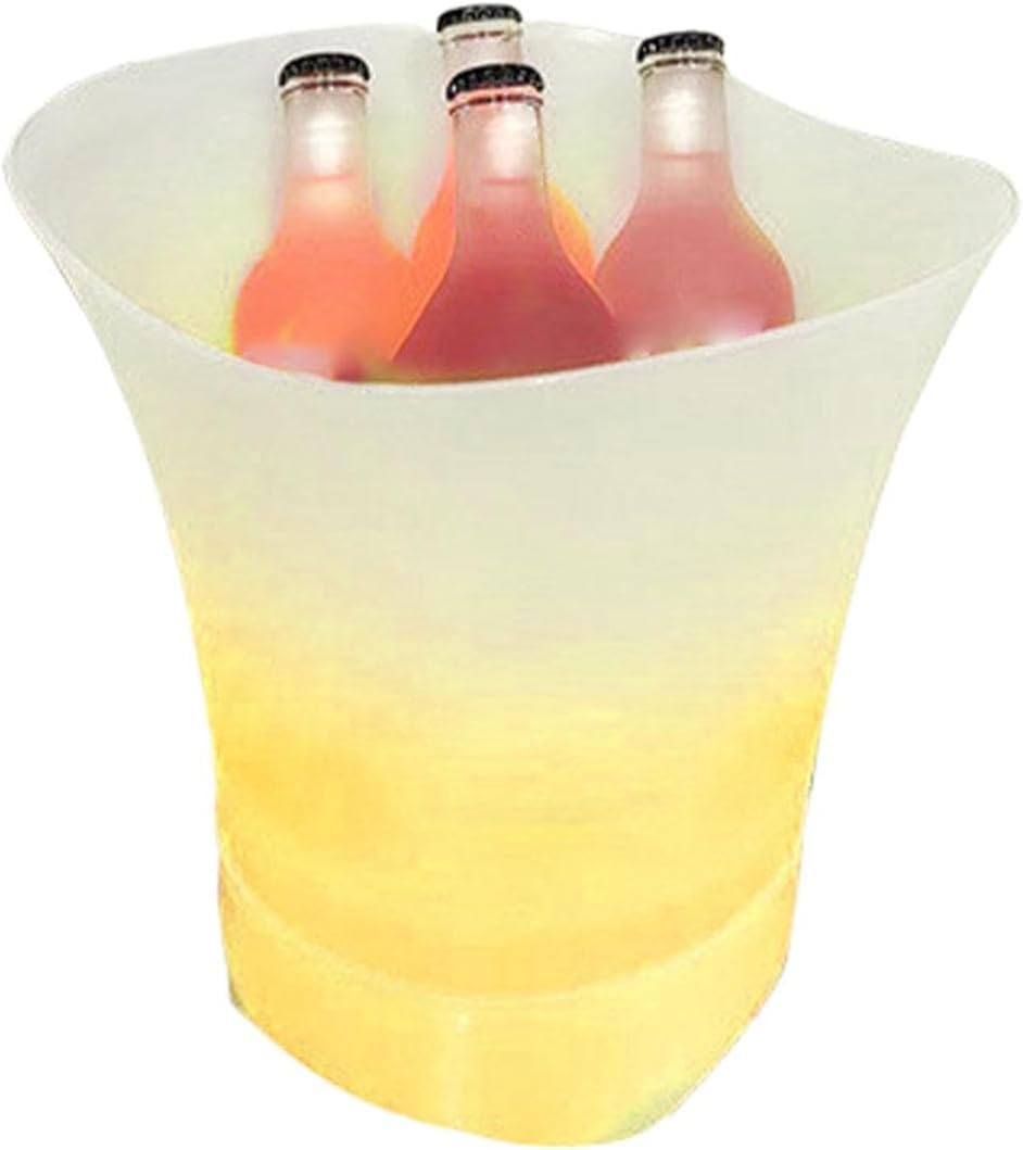 Genérico Cubo de Hielo LED con Altavoz Bluetooth, Cambio de Color Múltiple, 4 Horas de Batería, Ideal para Fiestas y Eventos