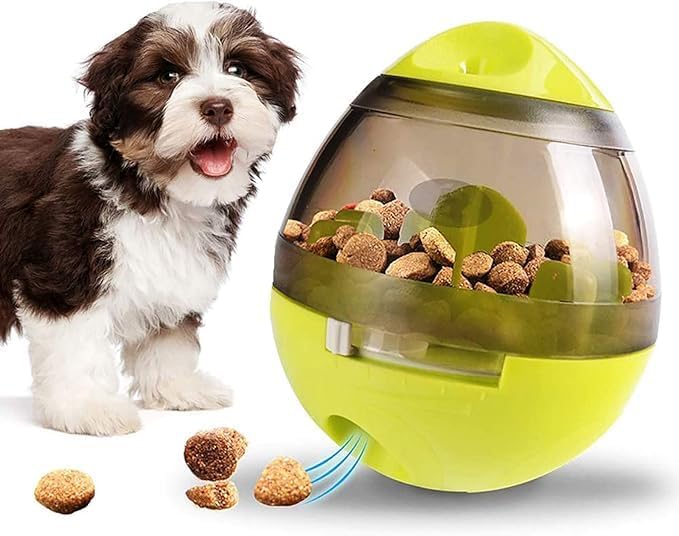 Juguetes para Perros, Pelotas de Juguetes Interactivos para Mascotas, Divertido comedero para Perros con Alimentación Lenta, Alimentador Premios para Perros y Gatos, Dispensador de Croquetas (Rosa)