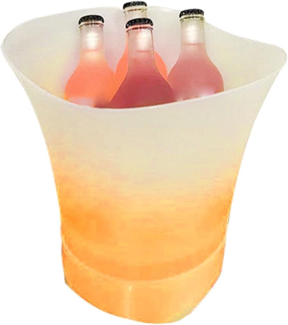 Genérico Cubo de Hielo LED con Altavoz Bluetooth, Cambio de Color Múltiple, 4 Horas de Batería, Ideal para Fiestas y Eventos