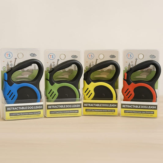 Correa para Perro - Accesorios para Perro | Correa Retractilar para Perro y Mascotas | para Paseos Nocturnos a Perros | Varios colores 3m | Correa para Perro Grande - Mediano y Pequeño (Verde)