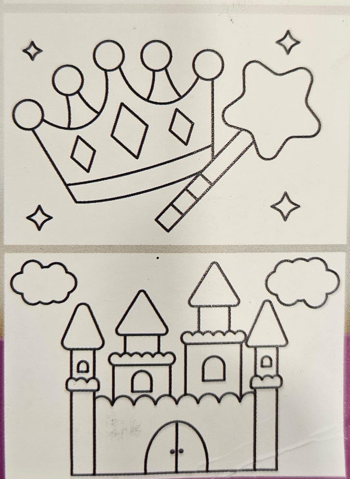 Kit para pintar para niños | 1 juego de 6 dibujos, 1 atril, 6 pinturas y 1 pincel. | Actividad Creativa Educativa (Niña)