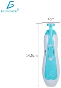 Lima de uñas bebe, Cortaúñas para bebe eléctrico, Pulidor de uñas para bebés, Luz LED, Cortaúñas Versátiles，Lima de uñas para el cuidado del bebé (Rosa)
