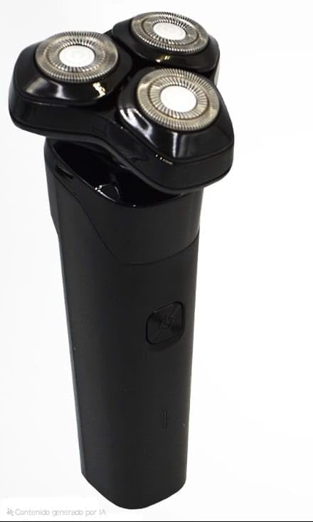 Rasuradora Eléctrica, 3 Cabezales Independientes, 360 Grados, Recargable USB, Negro