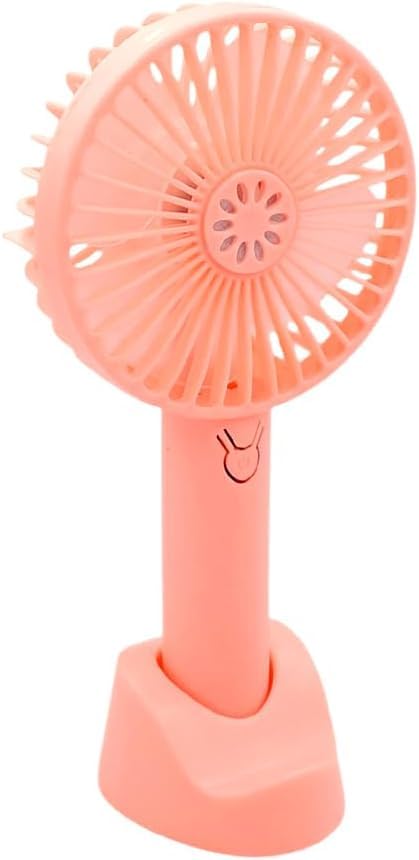 Ventilador de Mano con Agua, 3 Velocidades, Portátil Recargable USB con Soporte para Viajes/Oficina/Exterior (Azul)