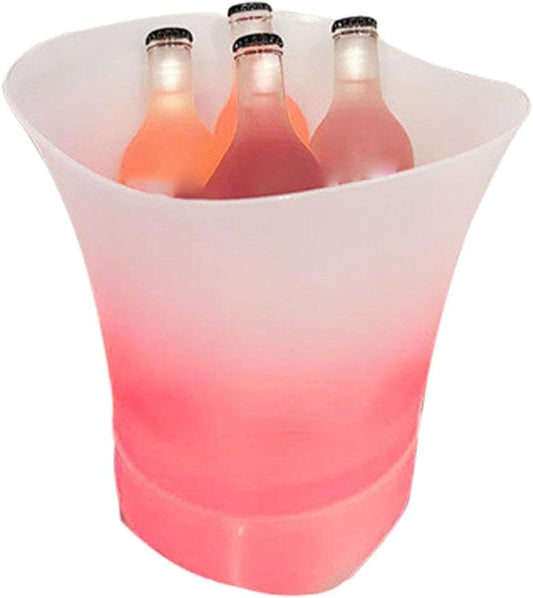 Genérico Cubo de Hielo LED con Altavoz Bluetooth, Cambio de Color Múltiple, 4 Horas de Batería, Ideal para Fiestas y Eventos